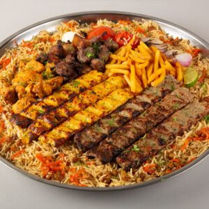 Mix Grilled With Rice For 6 Ppl 12 Skewers